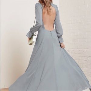 Reformation Wisteria Backless Dress